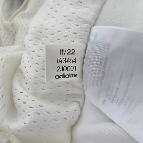 ADIDAS Velour Basketball Pants Unisex Fully Lined White - M - Style # IA3454 - Picture 10 of 10